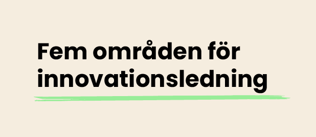 Fem områden för innovationsledning