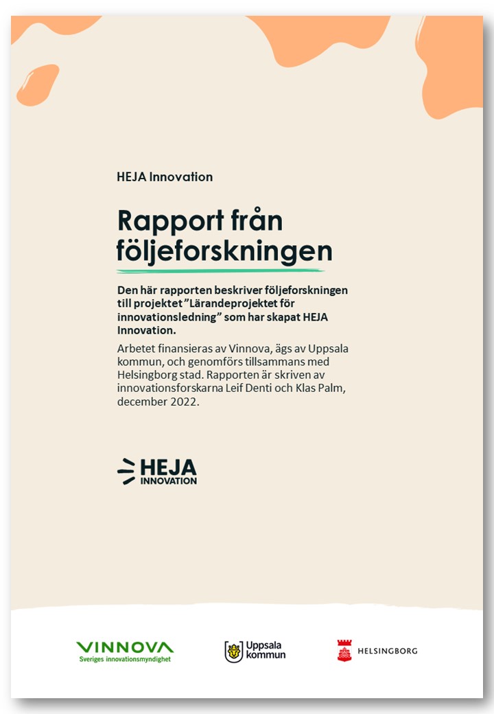 Första sida till följeforskningens rapport